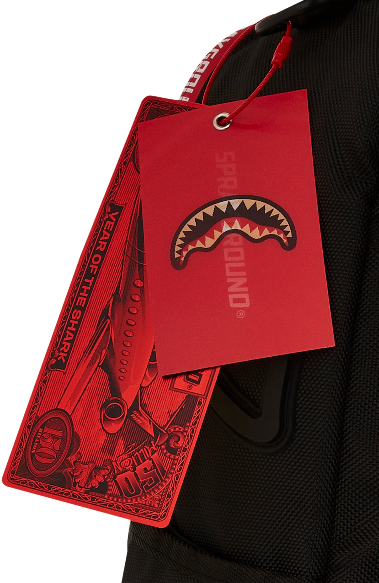 PRINTED ZIPPER SHARK DLXR BACKPACK