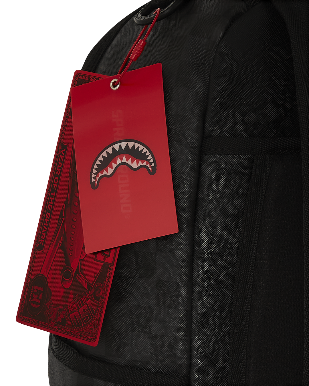 BLACK CHENILLE SIP DLXSV BACKPACK