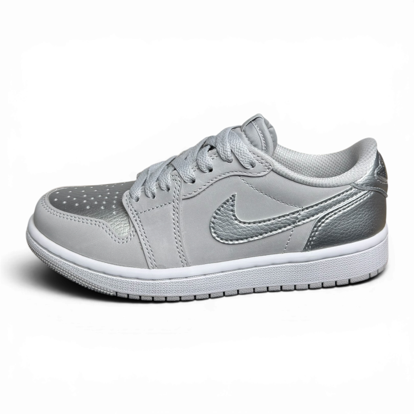 Air Jordan 1 Low OG Silver Neutral Grey/ Metallic Silver-White CZ0790-002