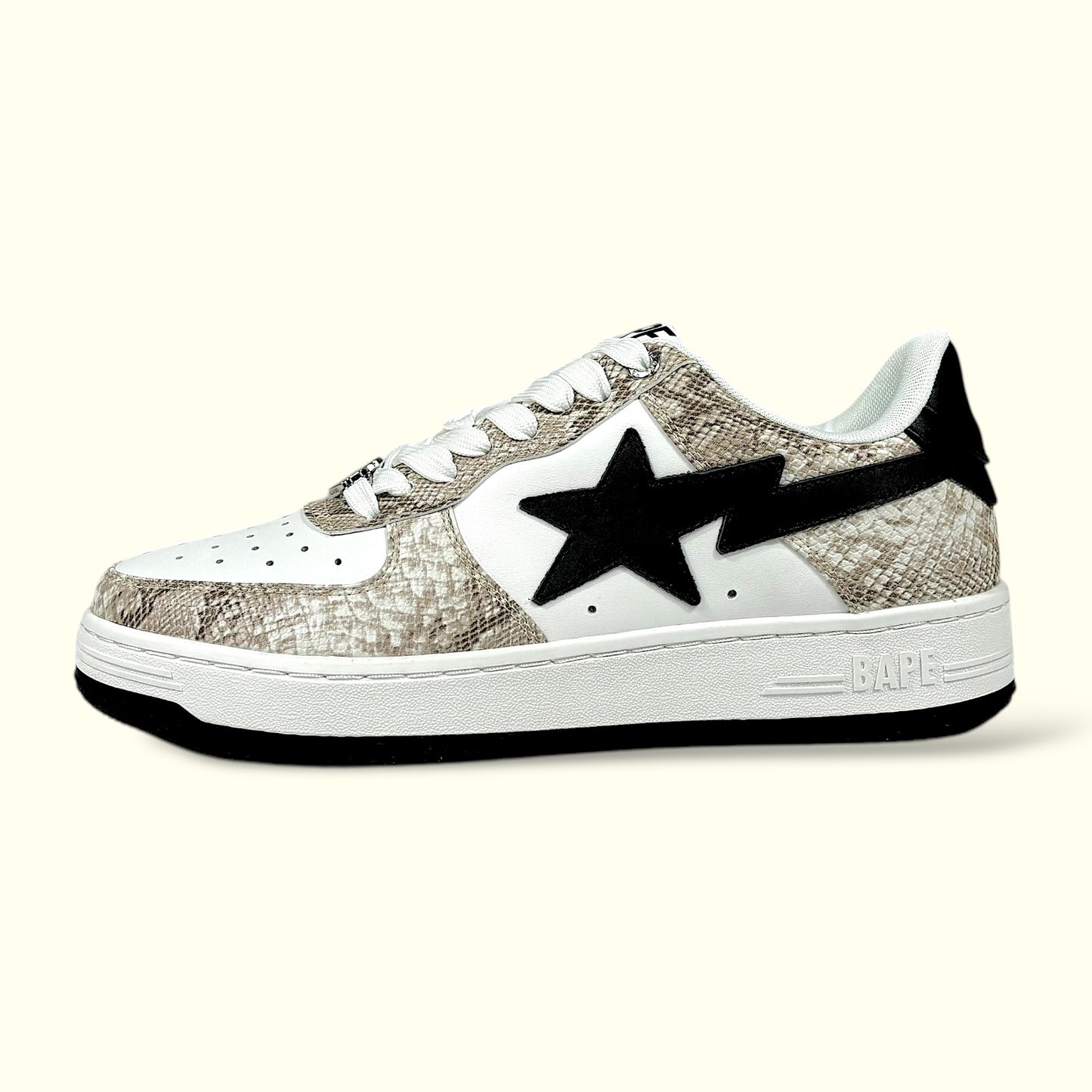 Bape Sta Snake Skin Beige