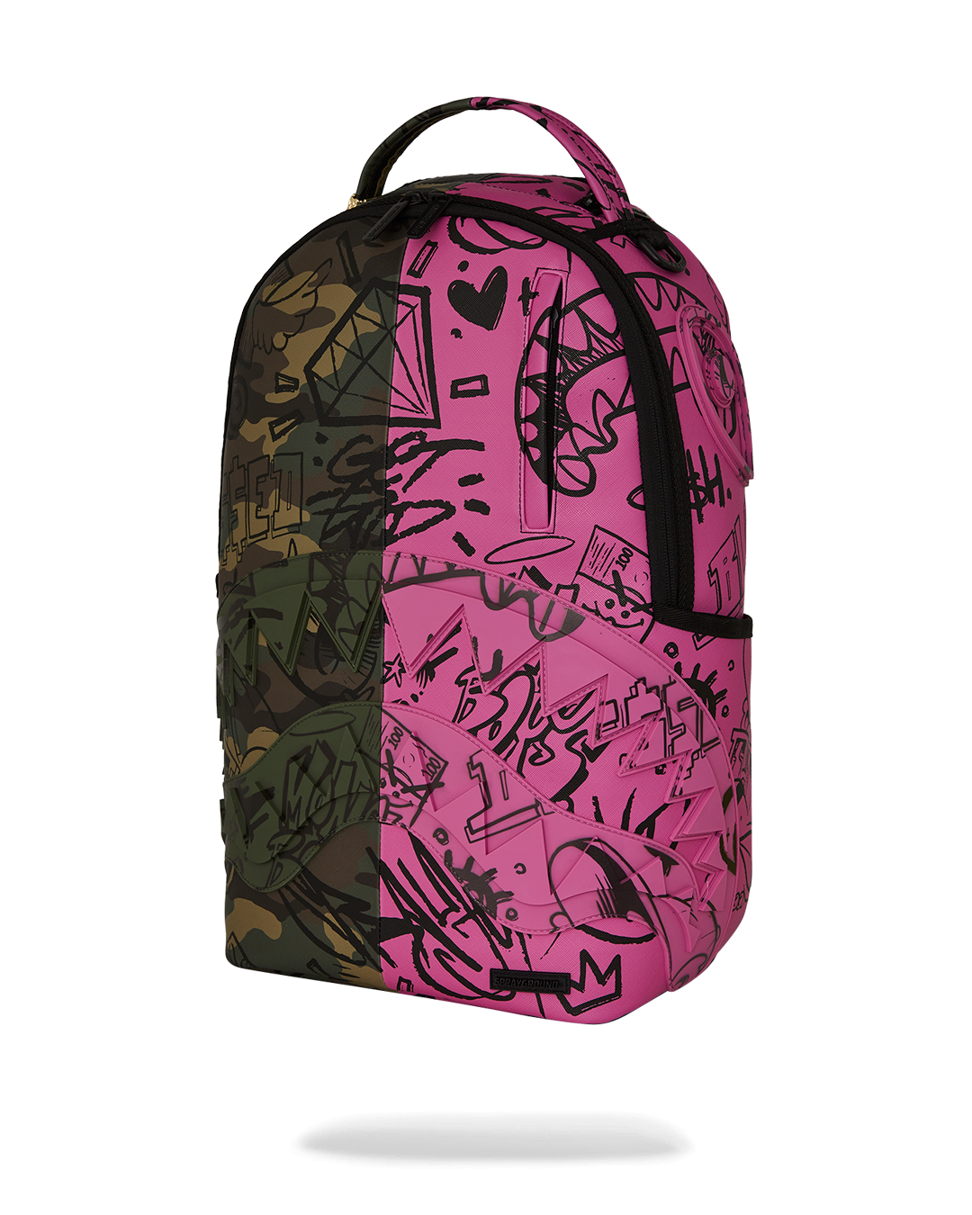 SPLIT PINK AND CAMO DLX BACKPACK