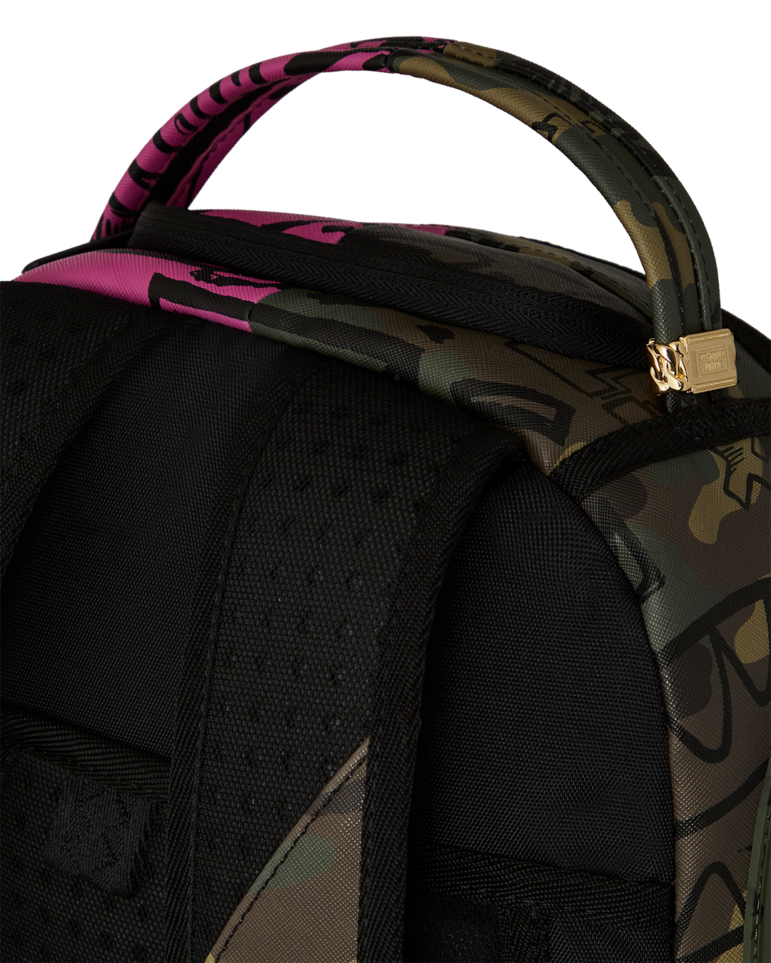SPLIT PINK AND CAMO DLX BACKPACK