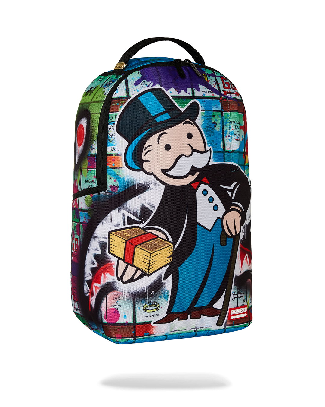 MONOPOLY MAN SPRAYED BOARD DLXR BACKPACK