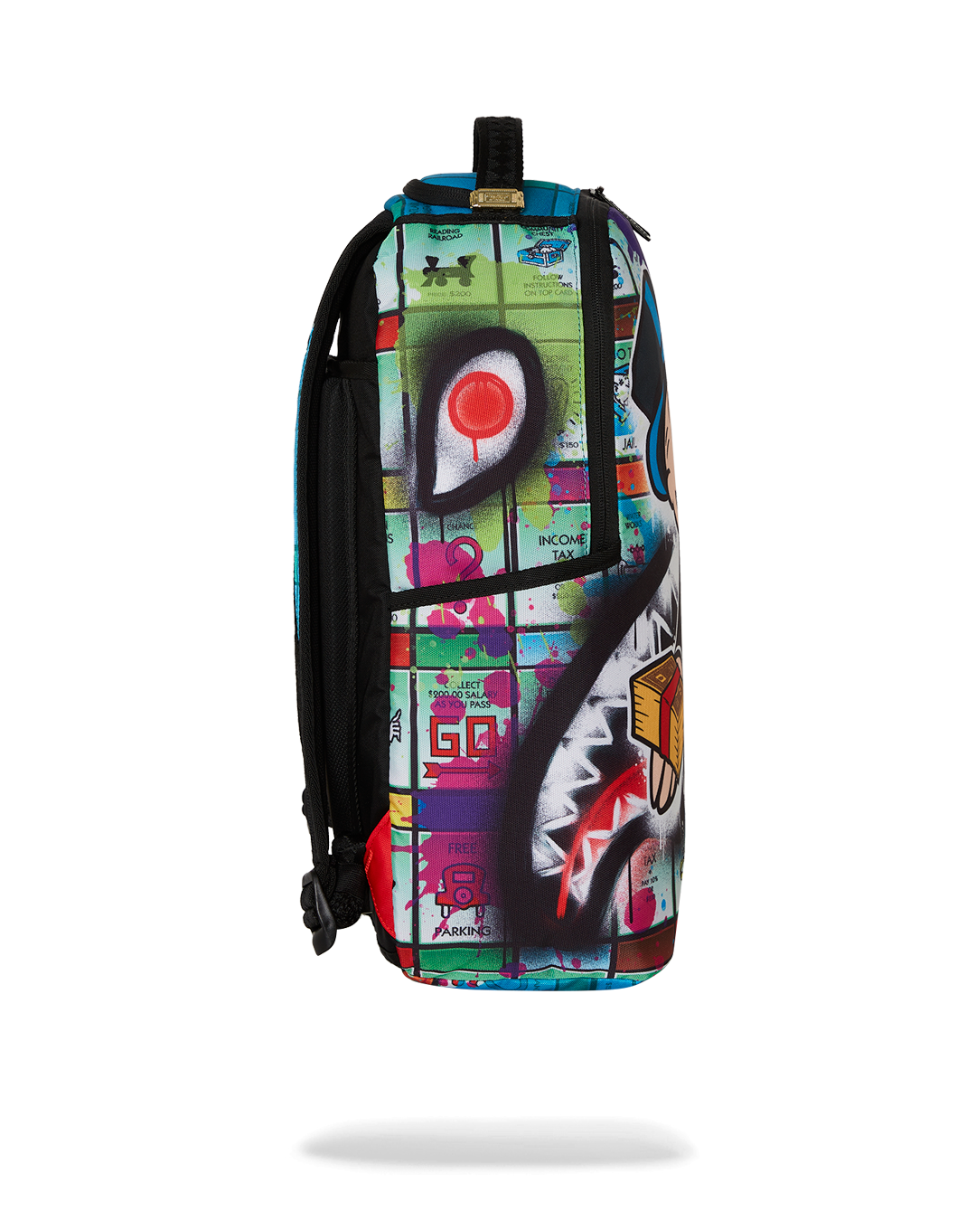 MONOPOLY MAN SPRAYED BOARD DLXR BACKPACK