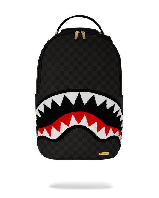 BLACK CHENILLE SIP DLXSV BACKPACK