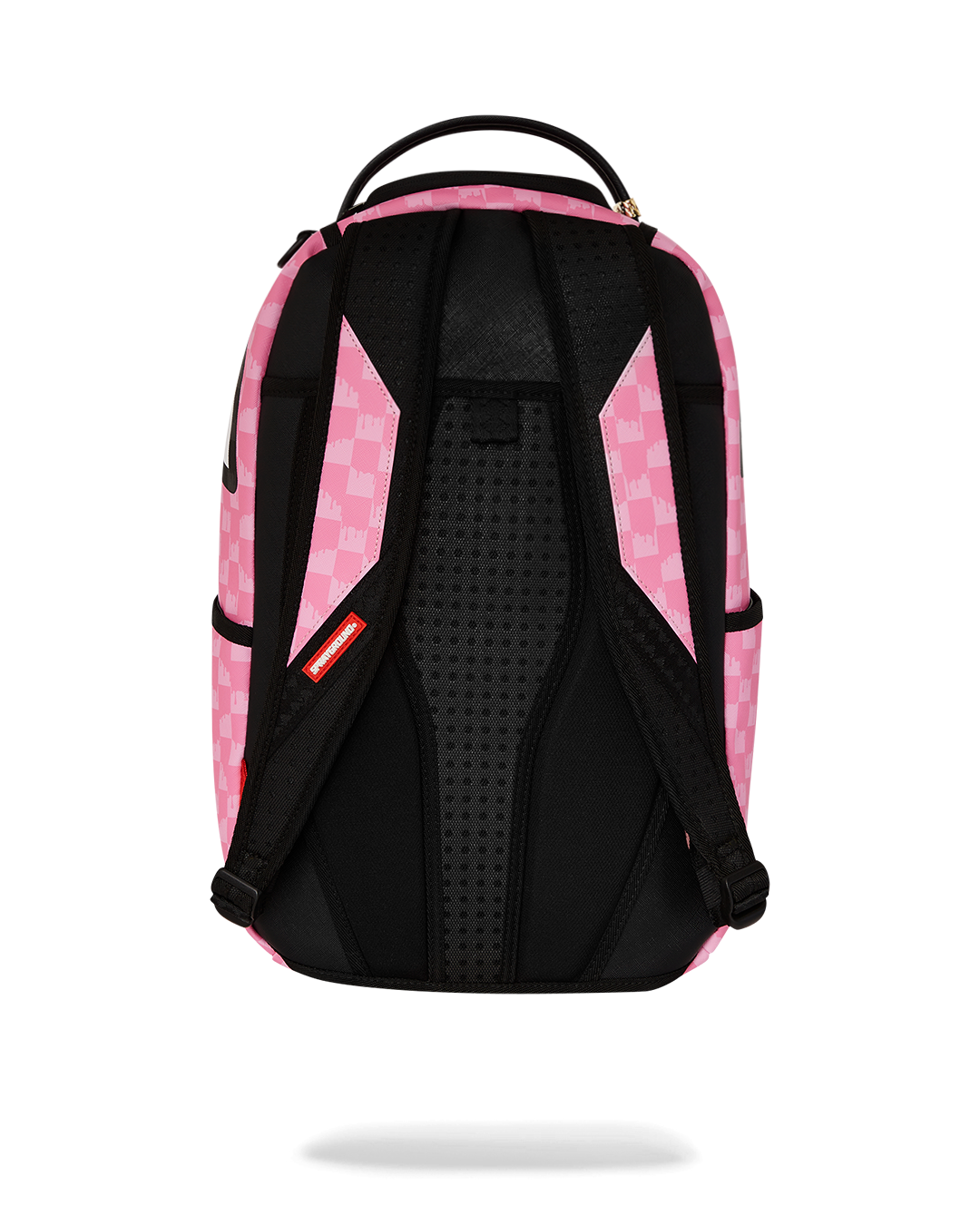 PINK AND BLACK DRIP CHECK DLXSV BACKPACK