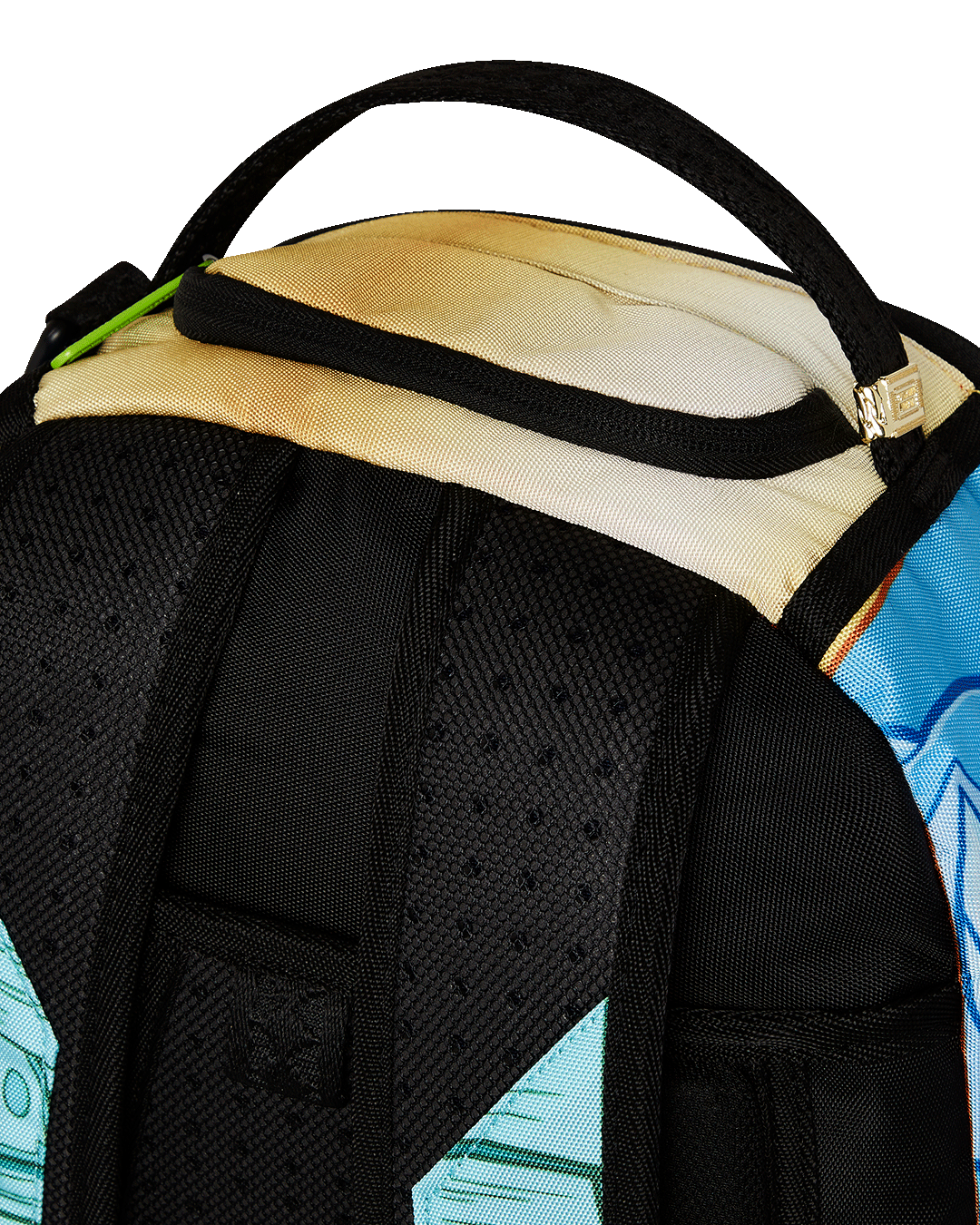 TIMMY SITTING ON MONEY CHAIR BACKPACK